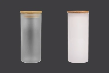 Staklena okrugla teglica 400mL, sa drvenim poklopcem sa sigurnosnom gumicom-5