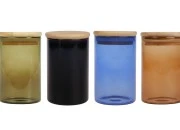 Staklena okrugla teglica 65x100mm, sa drvenim poklopcem sa sigurnosnom gumicom Staklena okrugla teglica 65x100mm, sa drvenim poklopcem sa sigurnosnom gumicom-grupa_slika