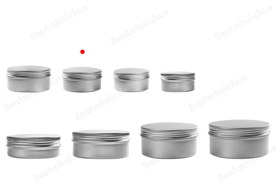Aluminijumska kutijica 30mL sa unutrašnjom zaptivkom i zatvaračem u više boja - 12 kom-grupa_slika