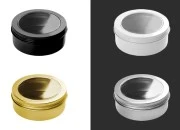 Aluminijumska kutijica 100mL sa prozorom na poklopcu -12 kom