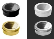 Aluminijumska kutija 150mL sa prozorom na poklopcu - 12 kom Aluminijumska kutija 150mL sa prozorom na poklopcu - 12 kom