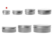 Aluminijumska kutijica 15mL sa prozorom na zatvaraču - 15 kom
