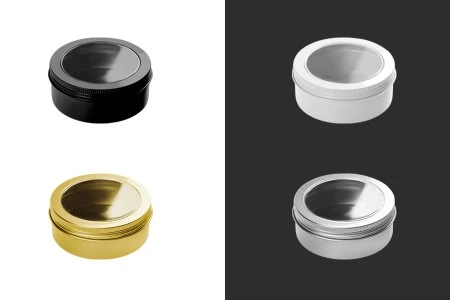 Aluminjumska kutijica 30mL sa prozorom na poklopcu -12 kom-1