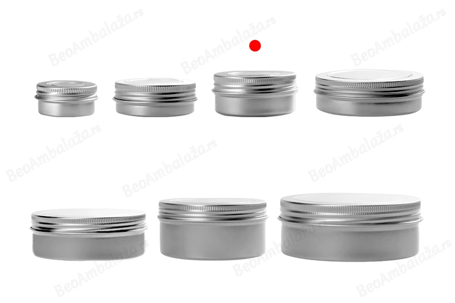 Aluminijumska kutijica 50mL sa prozorom na poklopcu - 12 kom-grupa_slika