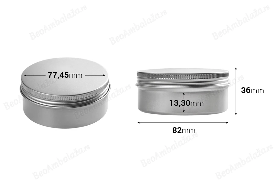Aluminijumska kutijica 150mL sa unutrašnjom zaptivkom i zatvaračem u više boja - 12 kom-grupa_slika