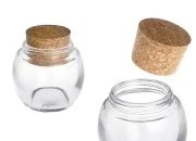 Okrugla staklena tegla 120mL sa plutanim čepom Okrugla staklena tegla 120mL sa plutanim čepom
