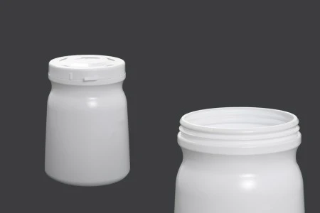 Plastična kutija 500mL sa belim sigurnosnim zatvaračem - 12 kom-1