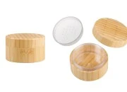 Teglica od bambusa 30mL (akrilna unutrašnjost) sa rešetkicom za pudere i kozmetičke proizvode