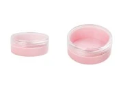 Akrilna roze kutijica 20mL, sa providnim zatvaračem - 12 kom Akrilna roze kutijica 20mL, sa providnim zatvaračem - 12 kom