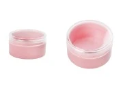 Akrilna roze kutijica 30mL, sa providnim zatvaračem - 12 kom Akrilna roze kutijica 30mL, sa providnim zatvaračem - 12 kom