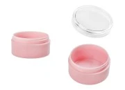Akrilna roze kutijica 30mL, sa providnim zatvaračem - 12 kom Akrilna roze kutijica 30mL, sa providnim zatvaračem - 12 kom