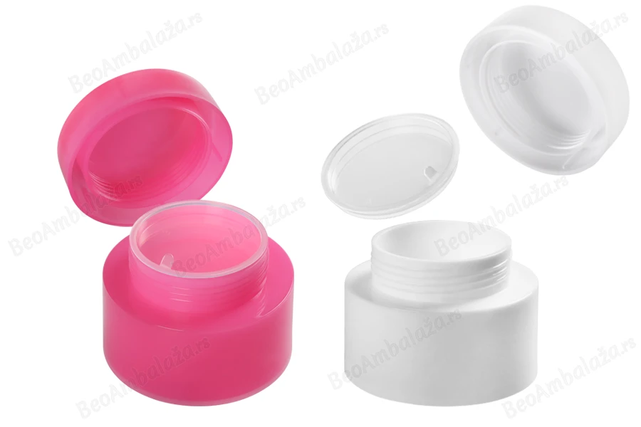 Plastična kutijica 50mL sa duplim dnom i unutrašnjom zaptivkom na zatvaraču - 6 kom-grupa_slika