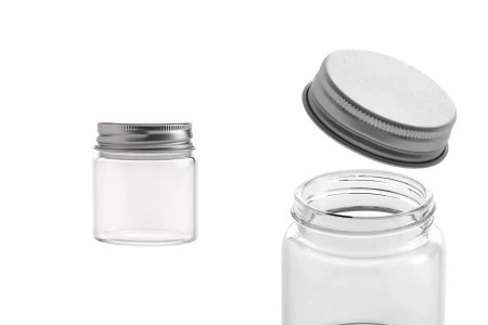 Staklena flašica 50mL sa aluminijumskim zatvaračem - 12 kom-1