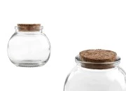 Staklena okrugla tegla 110mL sa konusnim plutanim čepom-slika_proizvoda