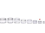 Akrilna providna kutijica 5mL sa providnim zatvaračem - 12 kom Akrilna providna kutijica 5mL sa providnim zatvaračem - 12 kom