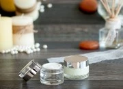 Staklena teglica za kremu 50mL, sa aluminijumskim zatvaračem sa zaptivkom i međupoklopcem Staklena teglica za kremu 50mL, sa aluminijumskim zatvaračem sa zaptivkom i međupoklopcem