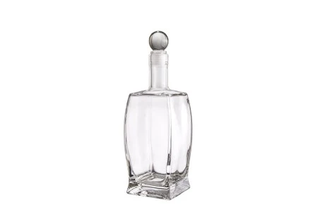 Lepa staklena četvrtasta flaša 500mL, F19-5