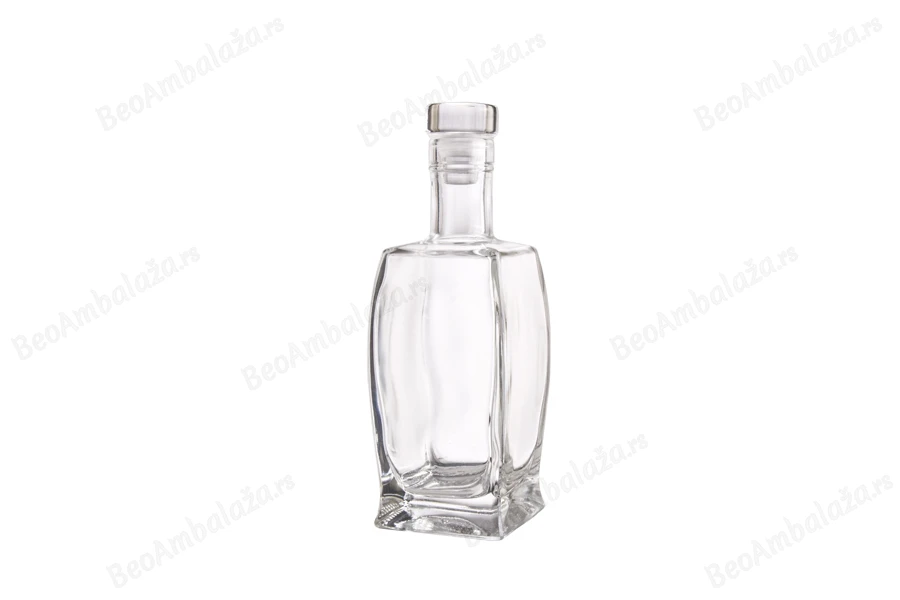 Lepa staklena četvrtasta flaša 500mL, F19-dimenzije_slike