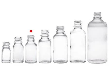 Providna staklena bočica za etarska ulja 15mL, sa grlom PP18 - bez zatvarača-6