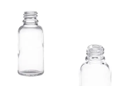 Providna staklena bočica za etarska ulja 30mL, sa grlom PP18 - bez zatvarača-1