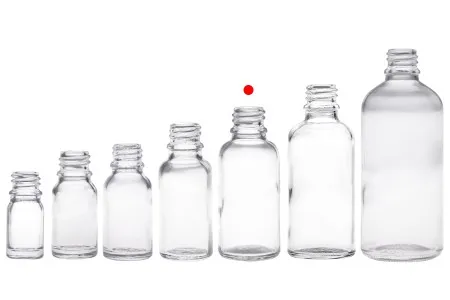 Providna staklena bočica za etarska ulja 30mL, sa grlom PP18 - bez zatvarača-6