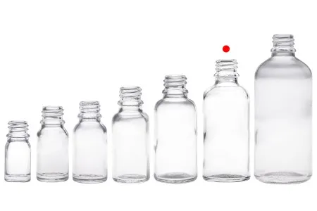 Providna staklena bočica za etarska ulja 50mL, sa grlom PP18 - bez zatvarača-8