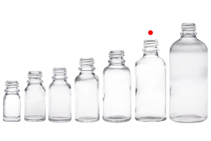 Providna staklena bočica za etarska ulja 50mL, sa grlom PP18 - bez zatvarača-grupa_slika