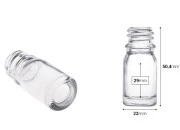 Providna staklena bočica za etarska ulja 5mL, sa grlom PP18 - bez zatvarača Providna staklena bočica za etarska ulja 5mL, sa grlom PP18 - bez zatvarača