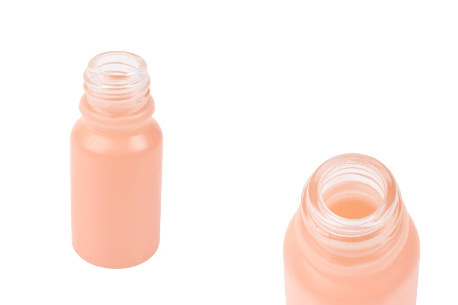 Staklena MAT roze bočica za etarska ulja 10mL, sa grlom PP18 Staklena MAT roze bočica za etarska ulja 10mL, sa grlom PP18-slika_proizvoda