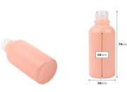Staklena MAT roze bočica za etarska ulja 30mL, sa grlom PP18 Staklena MAT roze bočica za etarska ulja 30mL, sa grlom PP18