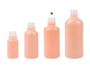 Staklena MAT roze bočica za etarska ulja 50mL, sa grlom PP18-grupa_slika