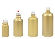 Staklena MAT zlatna bočica za etarska ulja 30mL, sa grlom PP18 Staklena MAT zlatna bočica za etarska ulja 30mL, sa grlom PP18