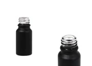 Staklena crna bočica od peskiranog stakla za etarska ulja 10mL, sa grlom PP18 Staklena crna bočica od peskiranog stakla za etarska ulja 10mL, sa grlom PP18