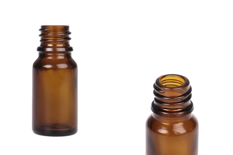 Staklena bočica 10mL za etarska ulja u braon boji, sa grlom PP18 Staklena bočica 10mL za etarska ulja u braon boji, sa grlom PP18-slika_proizvoda