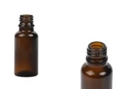 Staklena bočica 20mL za etarska ulja u braon boji, sa grlom PP18 Staklena bočica 20mL za etarska ulja u braon boji, sa grlom PP18