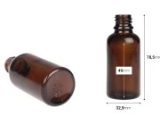 Braon staklena bočica za etarska ulja 30mL, sa grlom PP18 - bez zatvarača Braon staklena bočica za etarska ulja 30mL, sa grlom PP18 - bez zatvarača