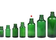 Zelena staklena bočica za etarska ulja 30mL, sa grlom PP18 - bez zatvarača-grupa_slika