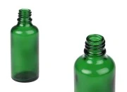 Zelena staklena bočica za etarska ulja 50mL, sa grlom PP18 - bez zatvarača Zelena staklena bočica za etarska ulja 50mL, sa grlom PP18 - bez zatvarača-slika_proizvoda