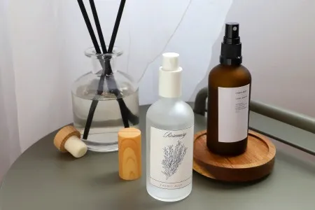 Providna staklena bočica od peskiranog stakla za etarska ulja 100mL, sa grlom PP18 - bez zatvarača-3