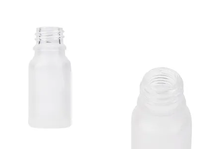 Providna staklena bočica od peskiranog stakla za etarska ulja 10mL, sa grlom PP18 - bez zatvarača-1