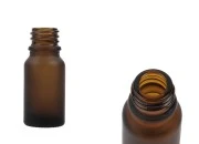 Braon staklena bočica od peskiranog stakla za etarska ulja 10mL, sa grlom PP18 - bez zatvarača Braon staklena bočica od peskiranog stakla za etarska ulja 10mL, sa grlom PP18 - bez zatvarača-slika_proizvoda