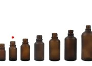 Braon staklena bočica od peskiranog stakla za etarska ulja 10mL, sa grlom PP18 - bez zatvarača Braon staklena bočica od peskiranog stakla za etarska ulja 10mL, sa grlom PP18 - bez zatvarača-grupa_slika