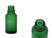 Zelena staklena bočica od peskiranog stakla za etarska ulja 15mL, sa grlom PP18 - bez zatvarača Zelena staklena bočica od peskiranog stakla za etarska ulja 15mL, sa grlom PP18 - bez zatvarača-slika_proizvoda