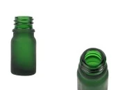 Zelena staklena bočica od peskiranog stakla za etarska ulja 5mL, sa grlom PP18 - bez zatvarača Zelena staklena bočica od peskiranog stakla za etarska ulja 5mL, sa grlom PP18 - bez zatvarača-slika_proizvoda