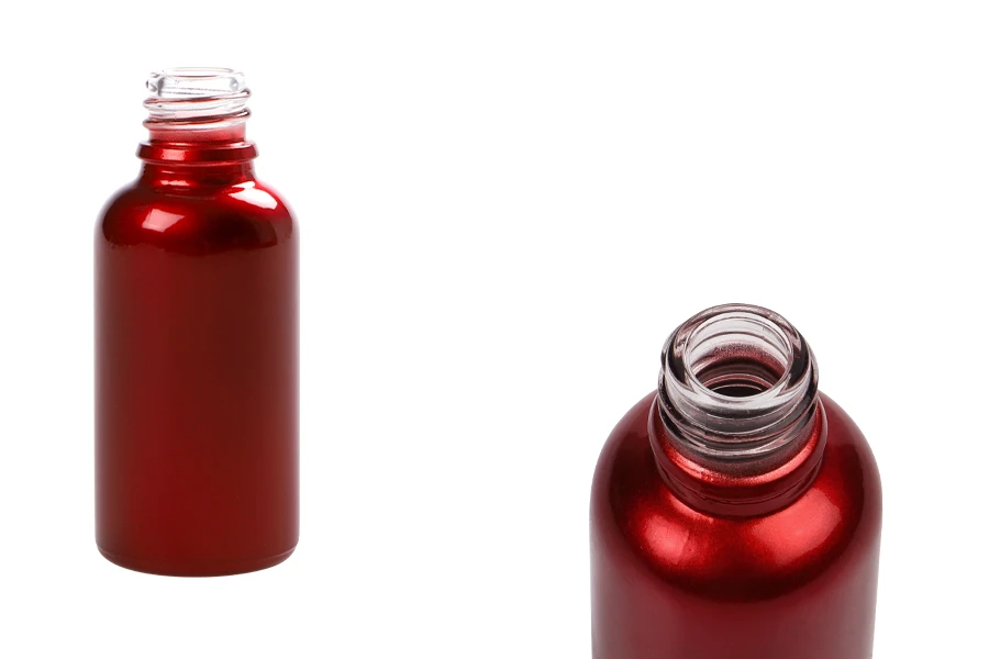 Staklena bočica 30mL za etarska ulja u crvenoj boji, sa grlom PP18 Staklena bočica 30mL za etarska ulja u crvenoj boji, sa grlom PP18-slika_proizvoda