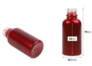 Staklena bočica 30mL za etarska ulja u crvenoj boji, sa grlom PP18 Staklena bočica 30mL za etarska ulja u crvenoj boji, sa grlom PP18-dimenzije_slike