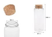 Staklena flašica sa plutanim čepom za poklončiće 150mL sa plutanim čepom - 12 kom Staklena flašica sa plutanim čepom za poklončiće 150mL sa plutanim čepom - 12 kom-dimenzije_slike