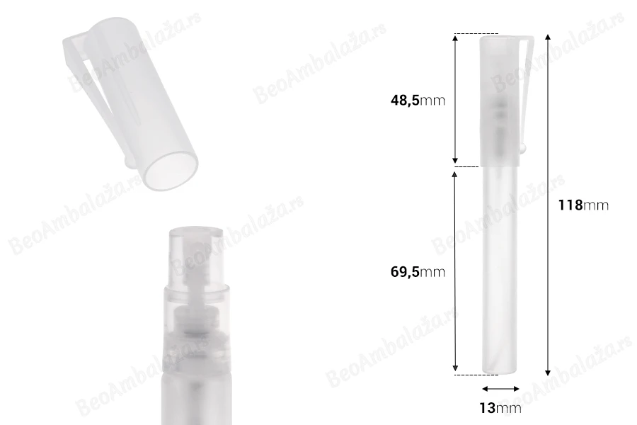 Staklena bočica 8mL, sa sprejom za parfeme-dimenzije_slike