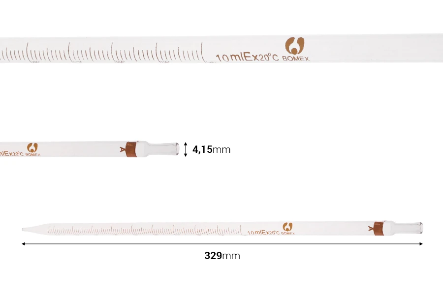 Staklena pipeta 10ml za dispanzer