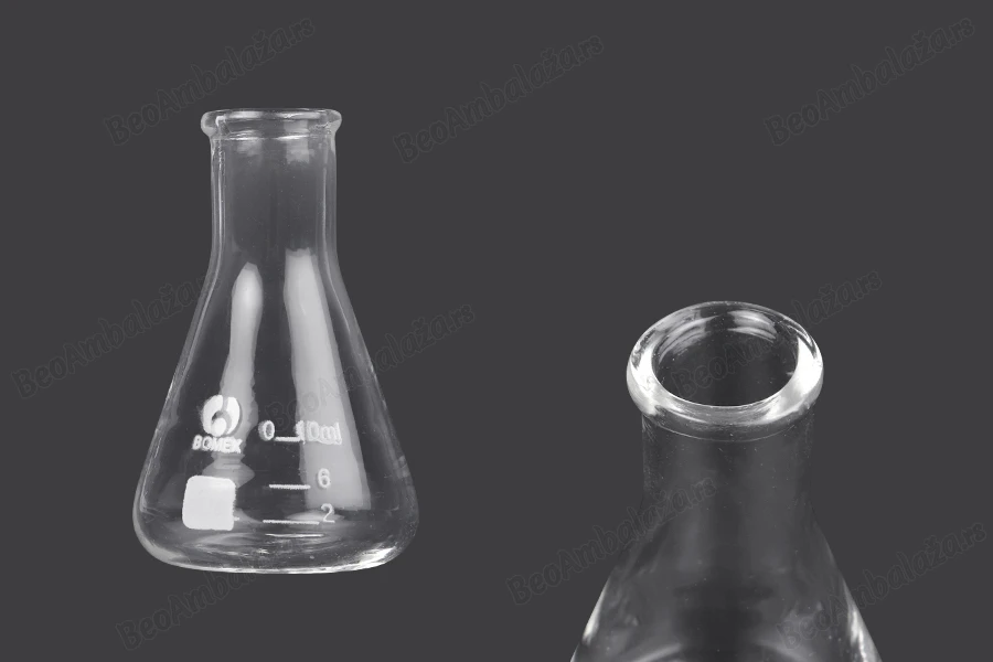 Staklena posuda (Erlenmeyer) 10 ml sa mernim oznakama-slika_proizvoda